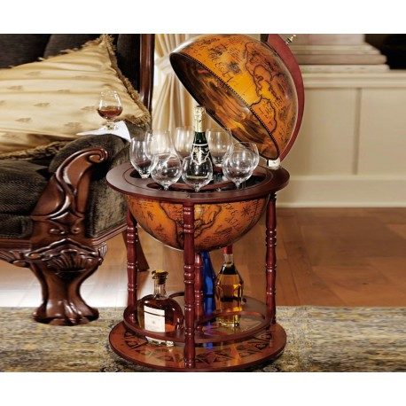 Italian Replica Old World Globe Bar